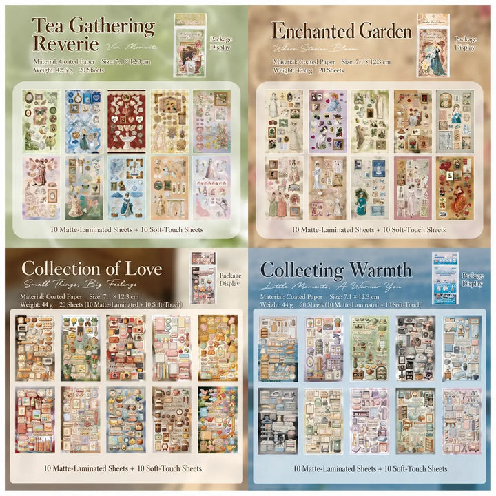 Dream Garden Tea Gathering Sticker Book