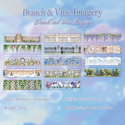 Paper Floral Vine Sticker Pack