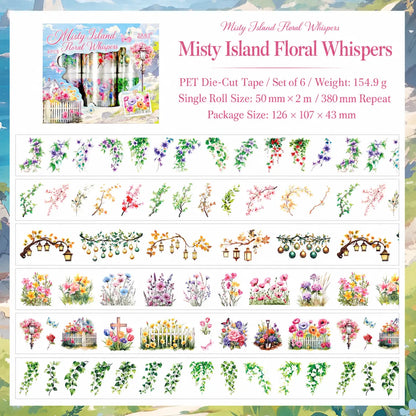 Chunxun Flower Mirror Character PET Tape Set