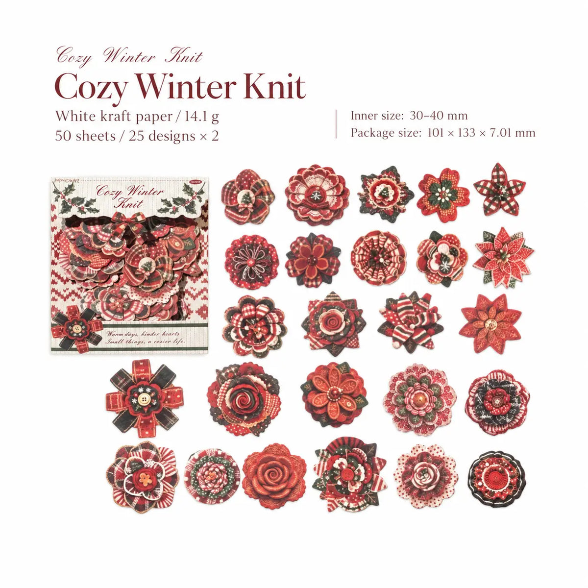 Christmas Floral Sticker Book