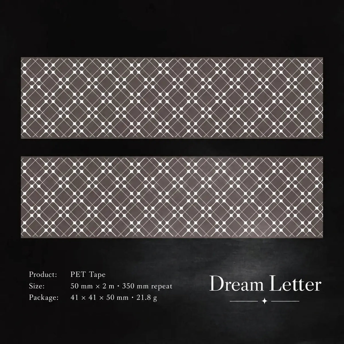 White Mist Floral Note PET Tape