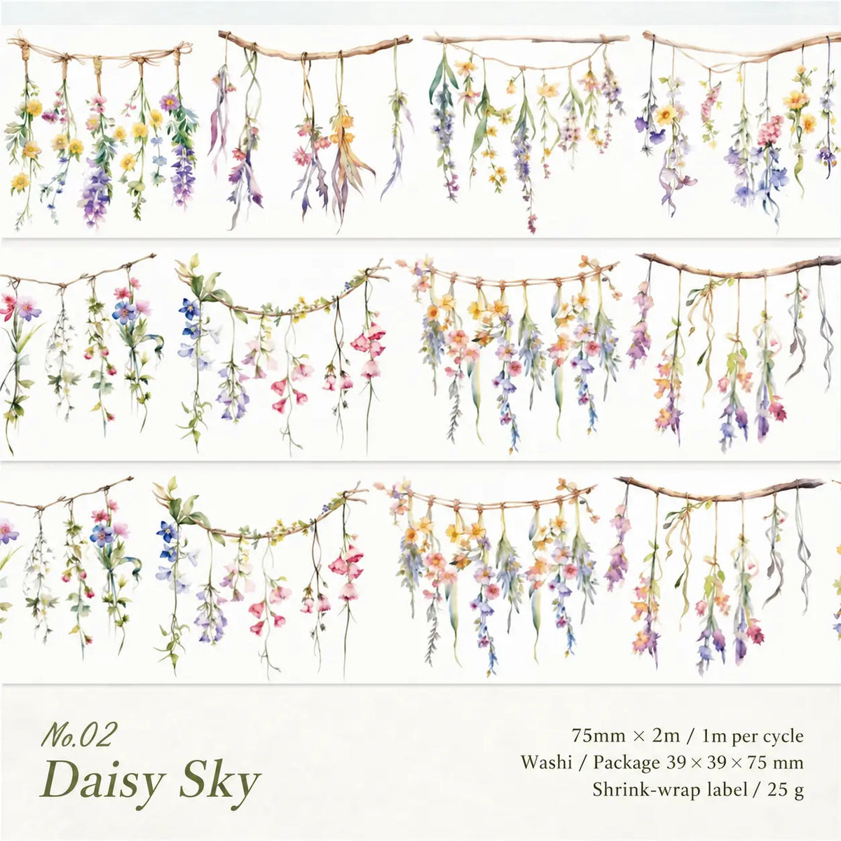 Washi Tape Jardin Sauvage
