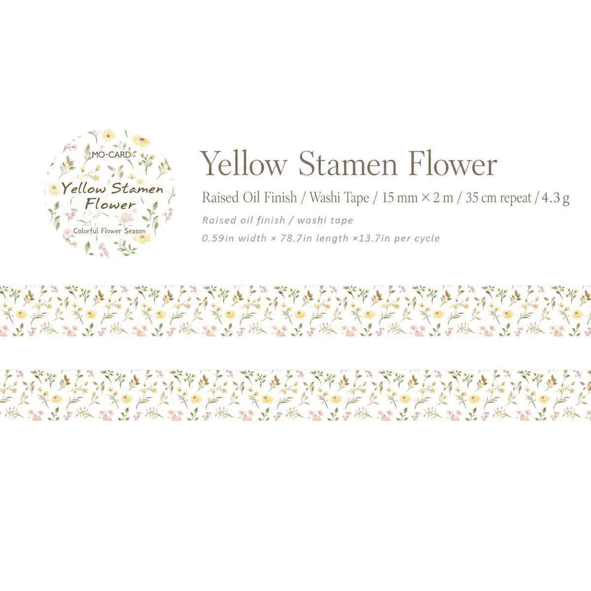 Colorful Flower Season Special-Effect Washi Tape