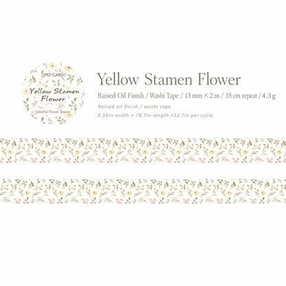 Colorful Flower Season Special-Effect Washi Tape