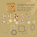 Floral Cutout Sticker Set – 50 Pieces