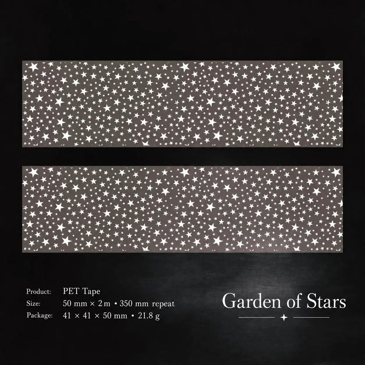 White Mist Floral Note PET Tape