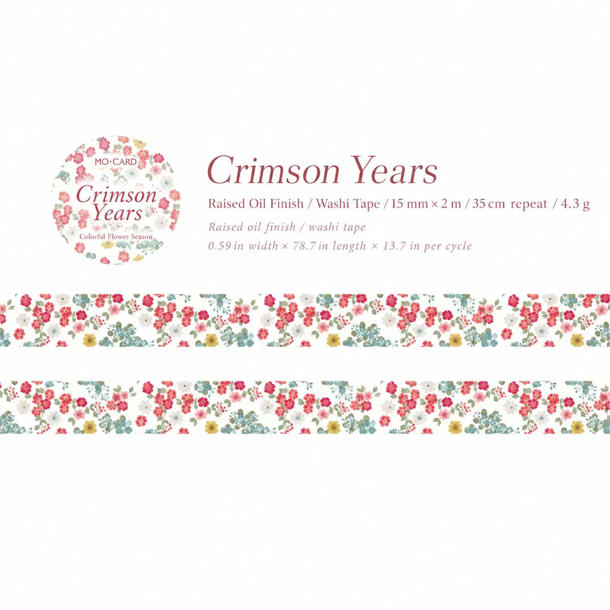 Colorful Flower Season Special-Effect Washi Tape