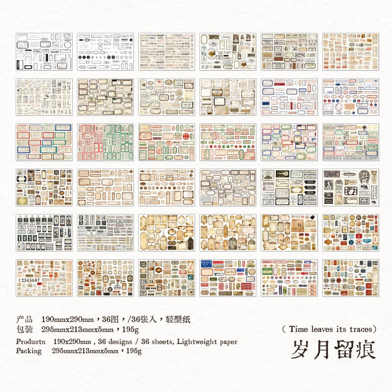 Retro Specimen Material Paper