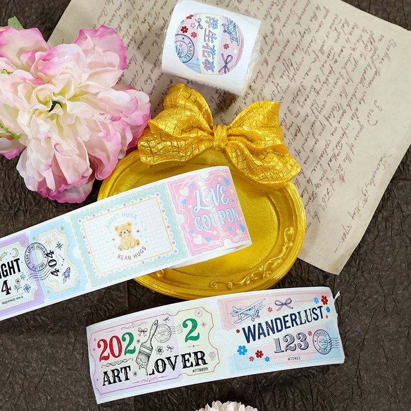 Fleeting Beauty Of Life Die Cutting Washi Tape for journaling, scrapbooking and collage