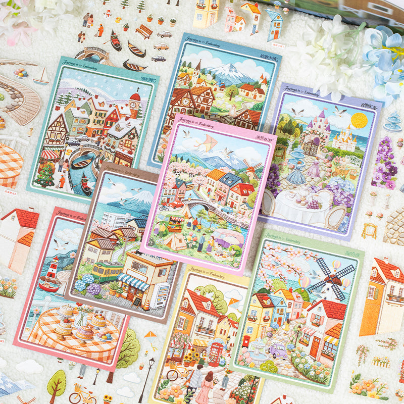Local Attractions 3D Sticker Book featuring book designs for journaling, scrapbooking and collage