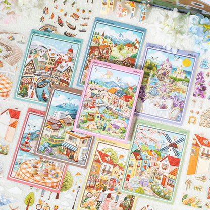 Local Attractions 3D Sticker Book featuring book designs for journaling, scrapbooking and collage