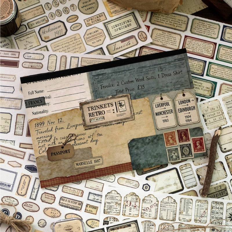 Retro Specimen Material Paper
