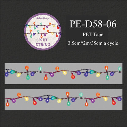 Colorful String Lights Series PET Tape