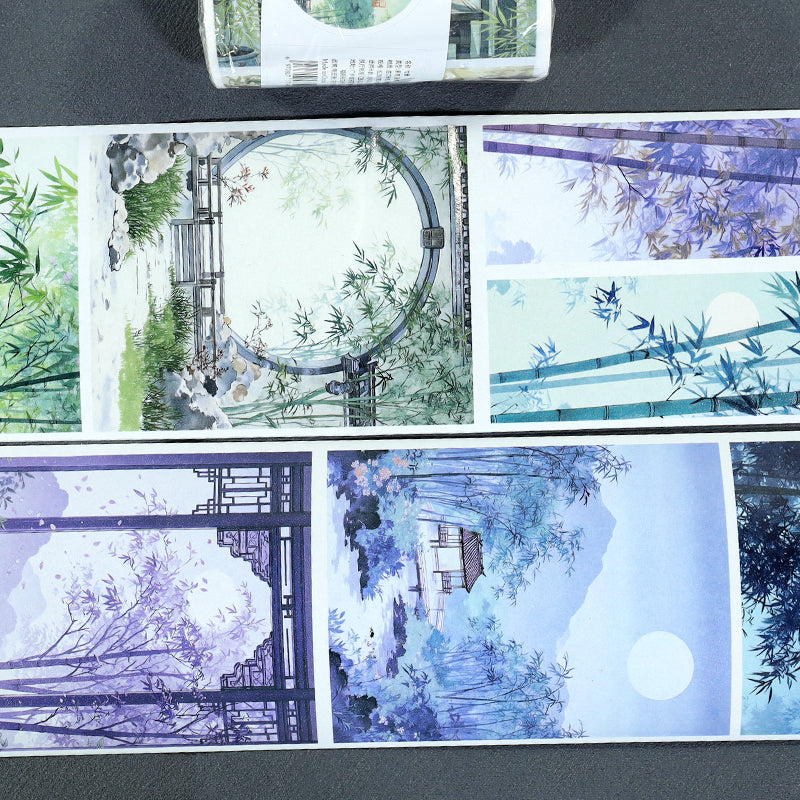 Charm Of Bamboo Washi Tape for journaling, scrapbooking and collage