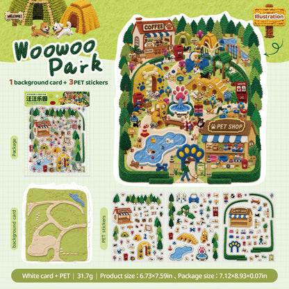 Pet Paradise Series 3D Sticker