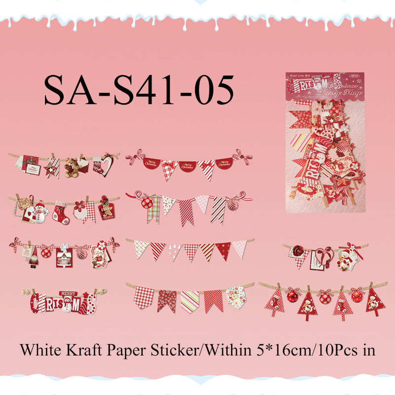 Christmas Flags Series Sticker