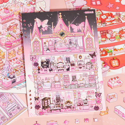 Fairy Tales World 3D Sticker Book featuring fairy, tale, and book designs for journaling, scrapbooking and collage