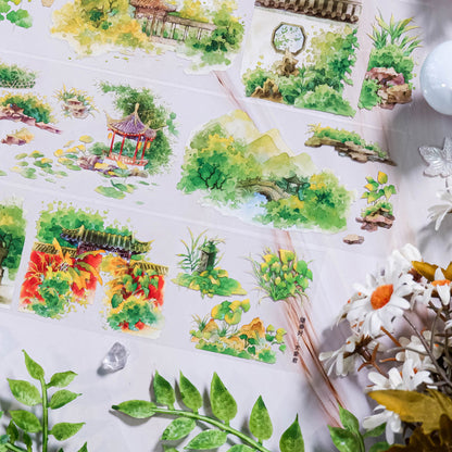 6cm*100cm Arrival Of Spring PET Tape featuring spring designs for journaling, scrapbooking and collage