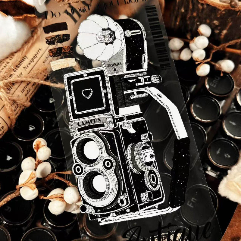 6cm*100cm Antique Seal Record PET Tape featuring sea designs for journaling, scrapbooking and collage