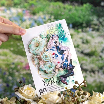 Gilded Floral PET Sticker Tape