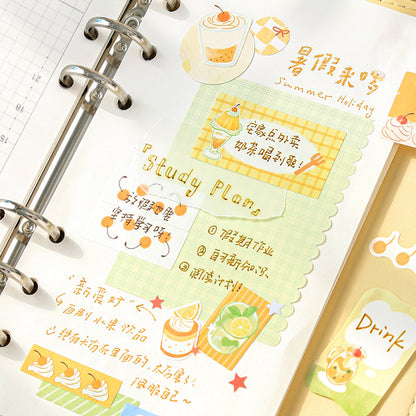 Strawberry Tart Series Die Cutting Writing Paper Tape featuring strawberry designs for journaling, scrapbooking and collage