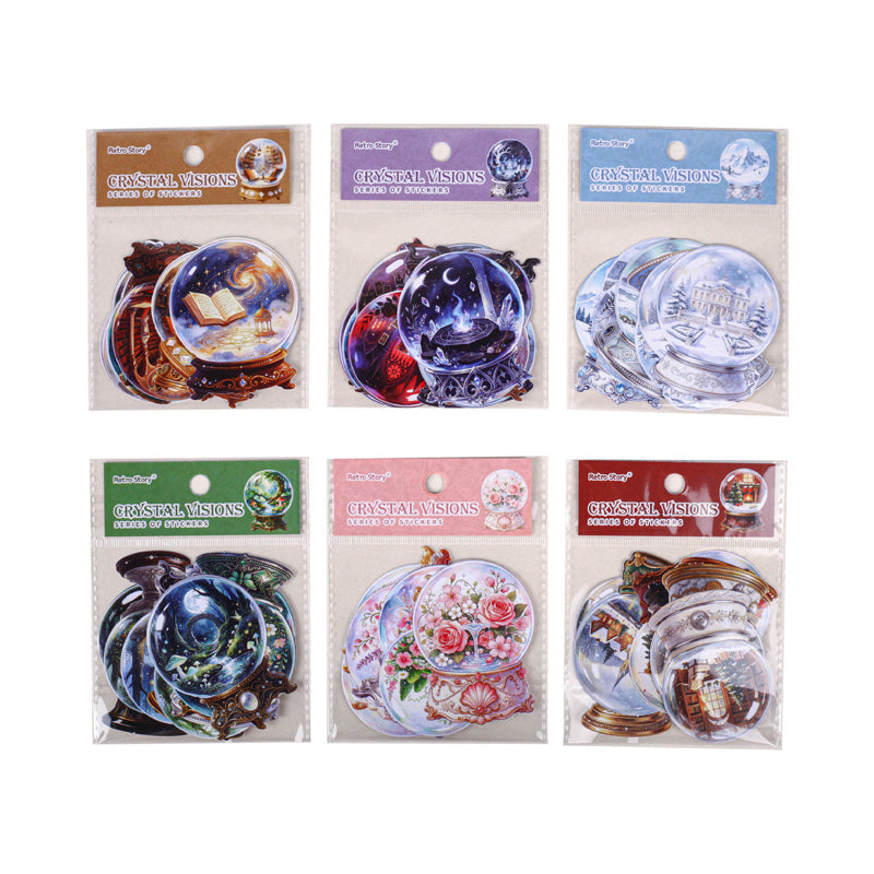 Phantom Crystal Wonders Series Sticker featuring crystal designs for journaling, scrapbooking and collage