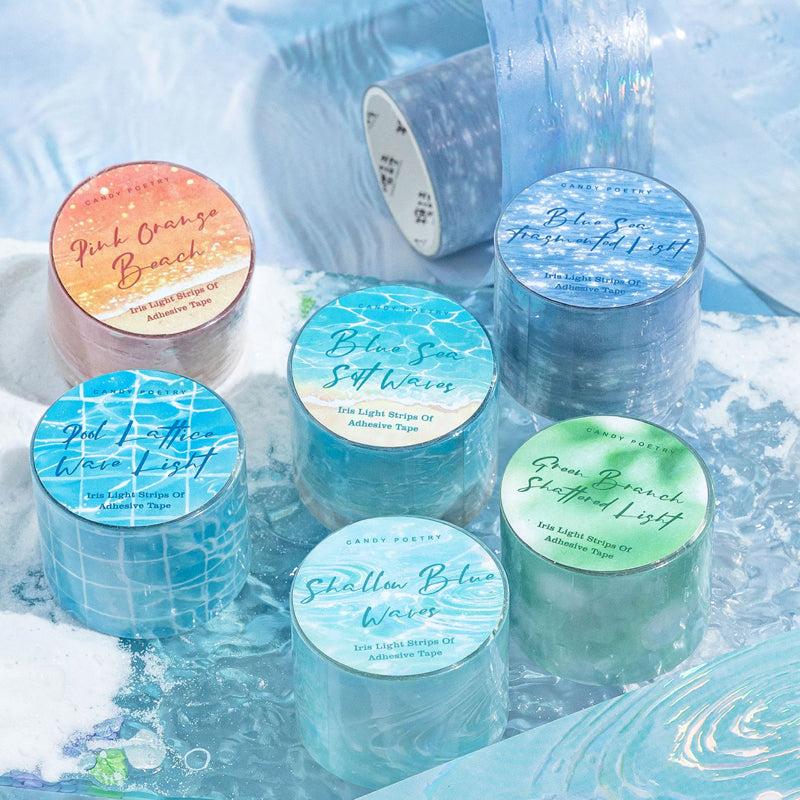 Water Ripple Halo Series Rainbow Light PET Tape