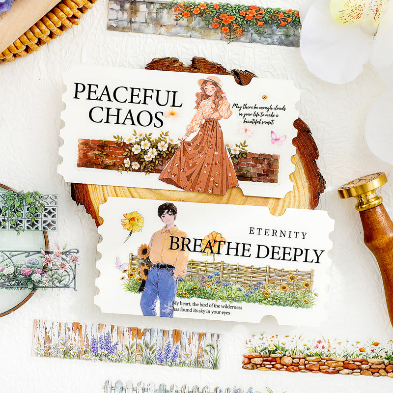 Flower Wall Sermon Series Sticker featuring flower designs for journaling, scrapbooking and collage