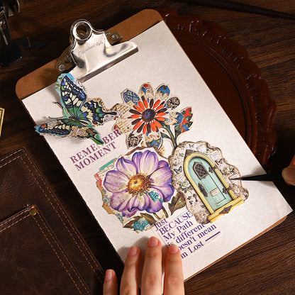 Old Time Atmospheres Series Sticker featuring old designs for journaling, scrapbooking and collage