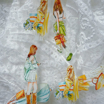 5cm*166cm Lemon Sea Salt Die Cutting Washi/PET/Fog PET Tape