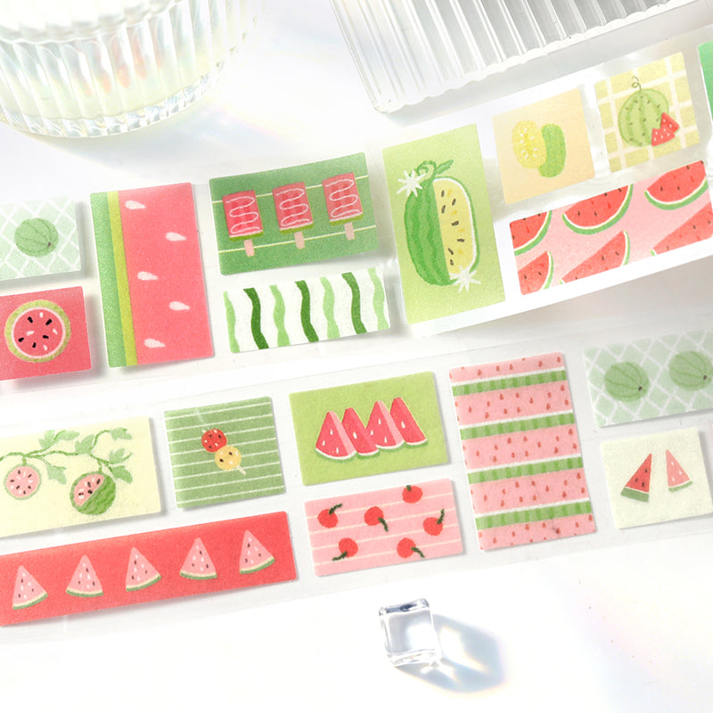 Endless Summer Series Die Cutting Washi Tape featuring summer designs for journaling, scrapbooking and collage