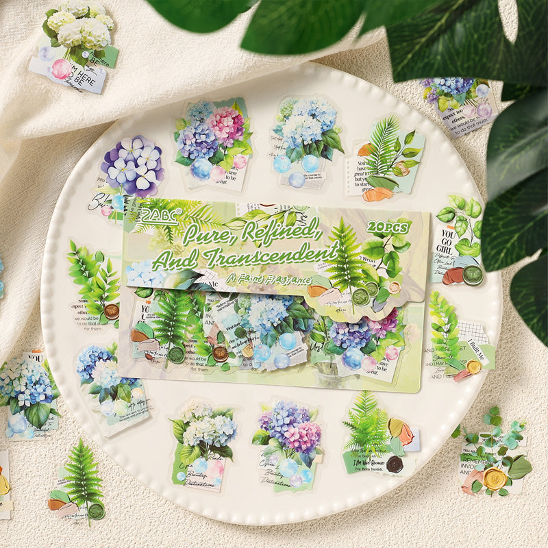 Soft Petal Fragrant Series Sticker for journaling, scrapbooking and collage