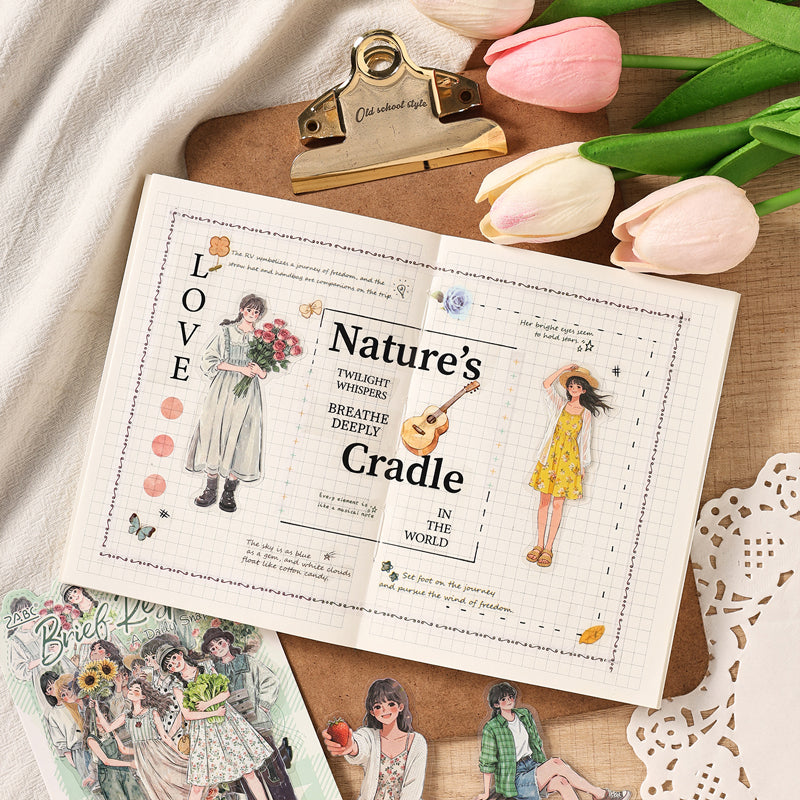 Daily Frame Series Sticker for journaling, scrapbooking and collage