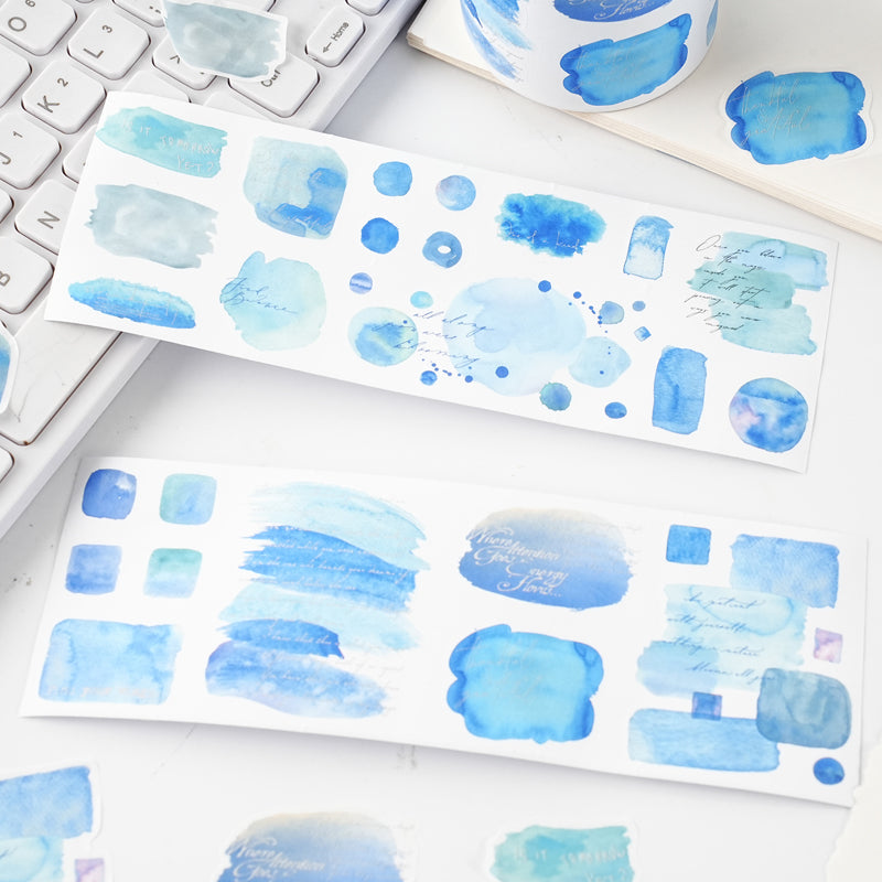 Dyeing Collection Series Die Cutting Washi Tape for journaling, scrapbooking and collage