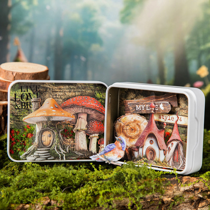 Elven Fantasy House Series Sticker featuring fantasy, and house designs for journaling, scrapbooking and collage