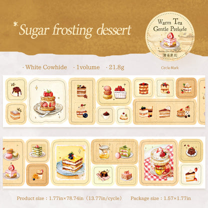 Warm Tea Gentle Prelude Series Die Cutting Kraft Paper Tape