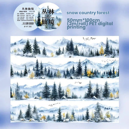 Mountain Forest Path Series PET Tape