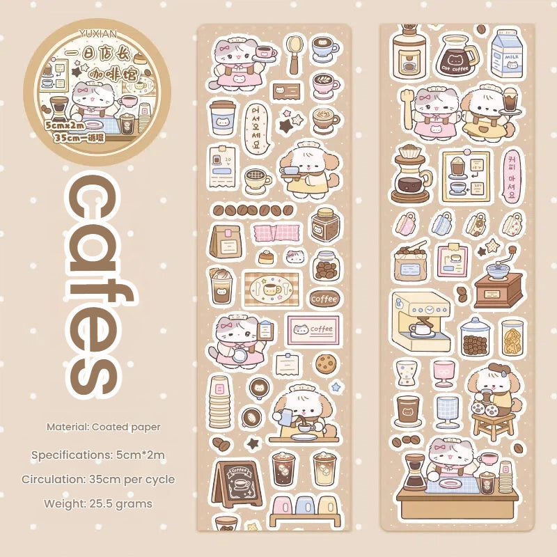 Sweet Store Manager Series Die Cutting Coated Paper Tape