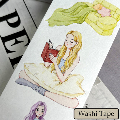 5.5cm*125cm Time At Home Die Cutting Washi/PET/Fog PET Tape
