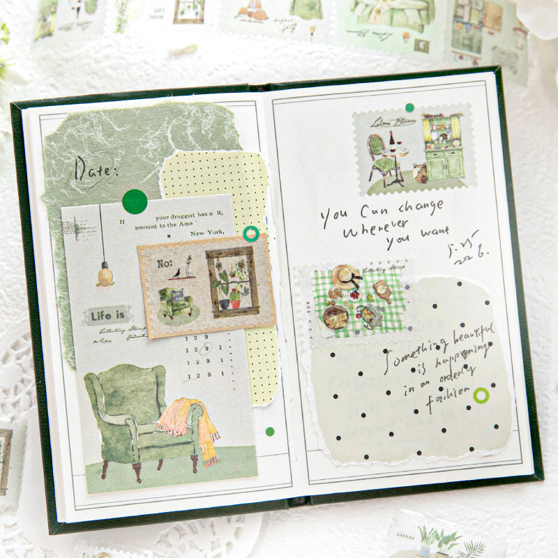 Interwoven With Spring Scenery Series Die Cutting Washi Tape featuring spring designs for journaling, scrapbooking and collage
