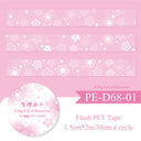 Spring Blossom Words Series Flash PET Tape