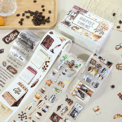Coffee Time Tape Set for journaling, scrapbooking and collage