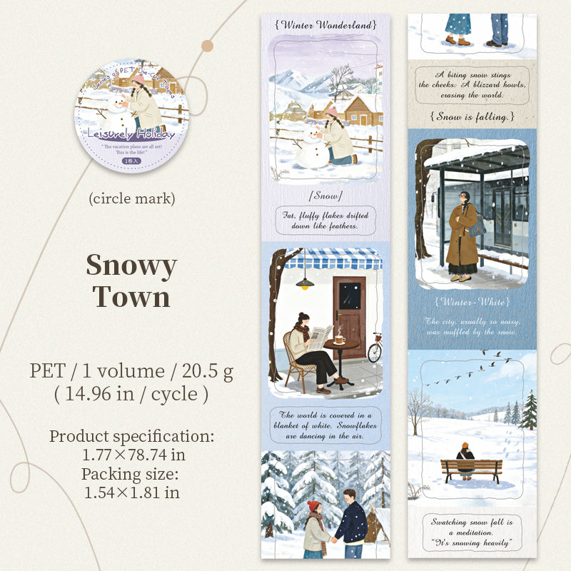 Relaxing Holiday Series Die Cutting PET Tape