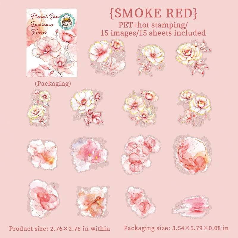 Gilded Floral PET Sticker Tape