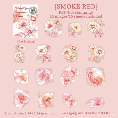 Gilded Floral PET Sticker Tape