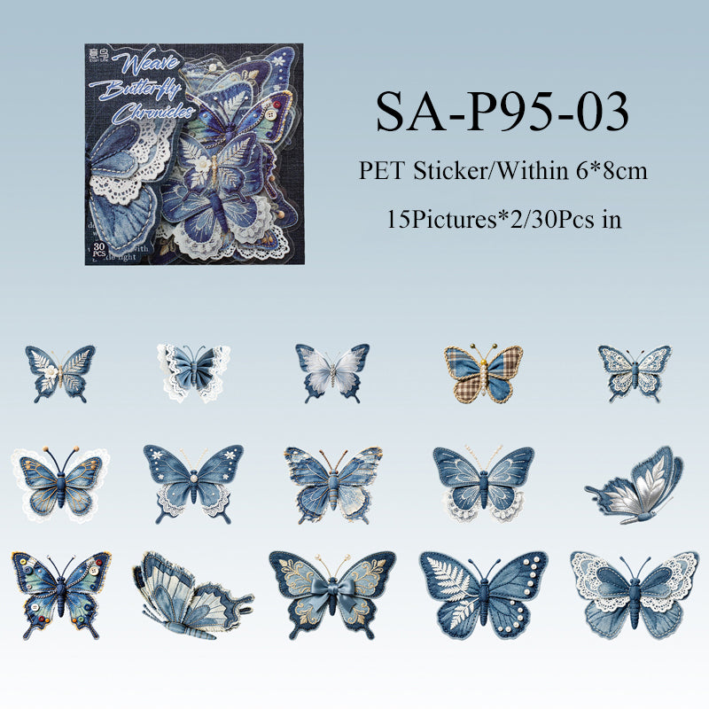 Fabric Butterfly Chronicles Series Sticker