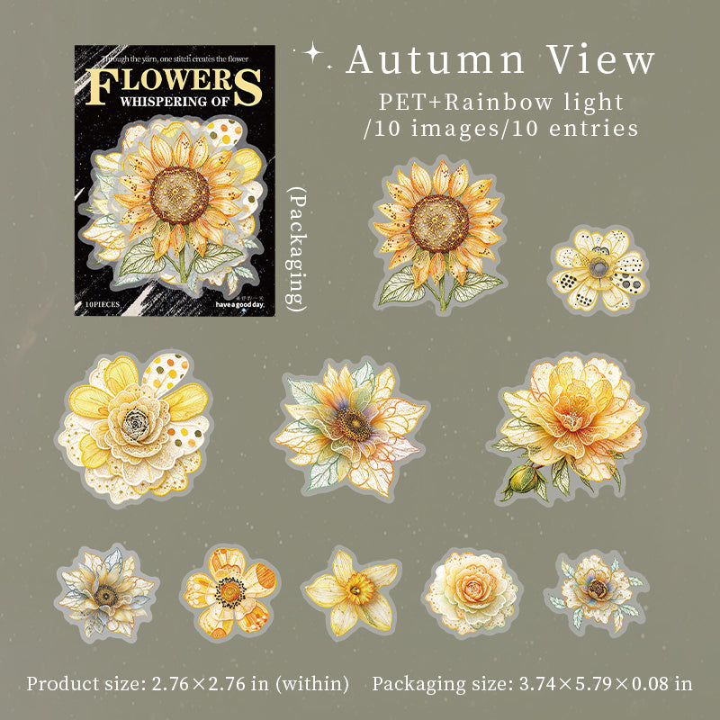 Weaving Flowers Whispering Series Sticker
