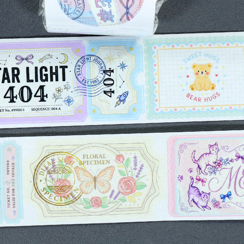 Fleeting Beauty Of Life Die Cutting Washi Tape for journaling, scrapbooking and collage