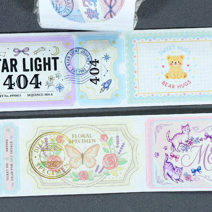 Fleeting Beauty Of Life Die Cutting Washi Tape for journaling, scrapbooking and collage