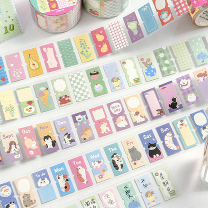 Warm Light Mark series Die Cutting Writing Paper Tape featuring light designs for journaling, scrapbooking and collage